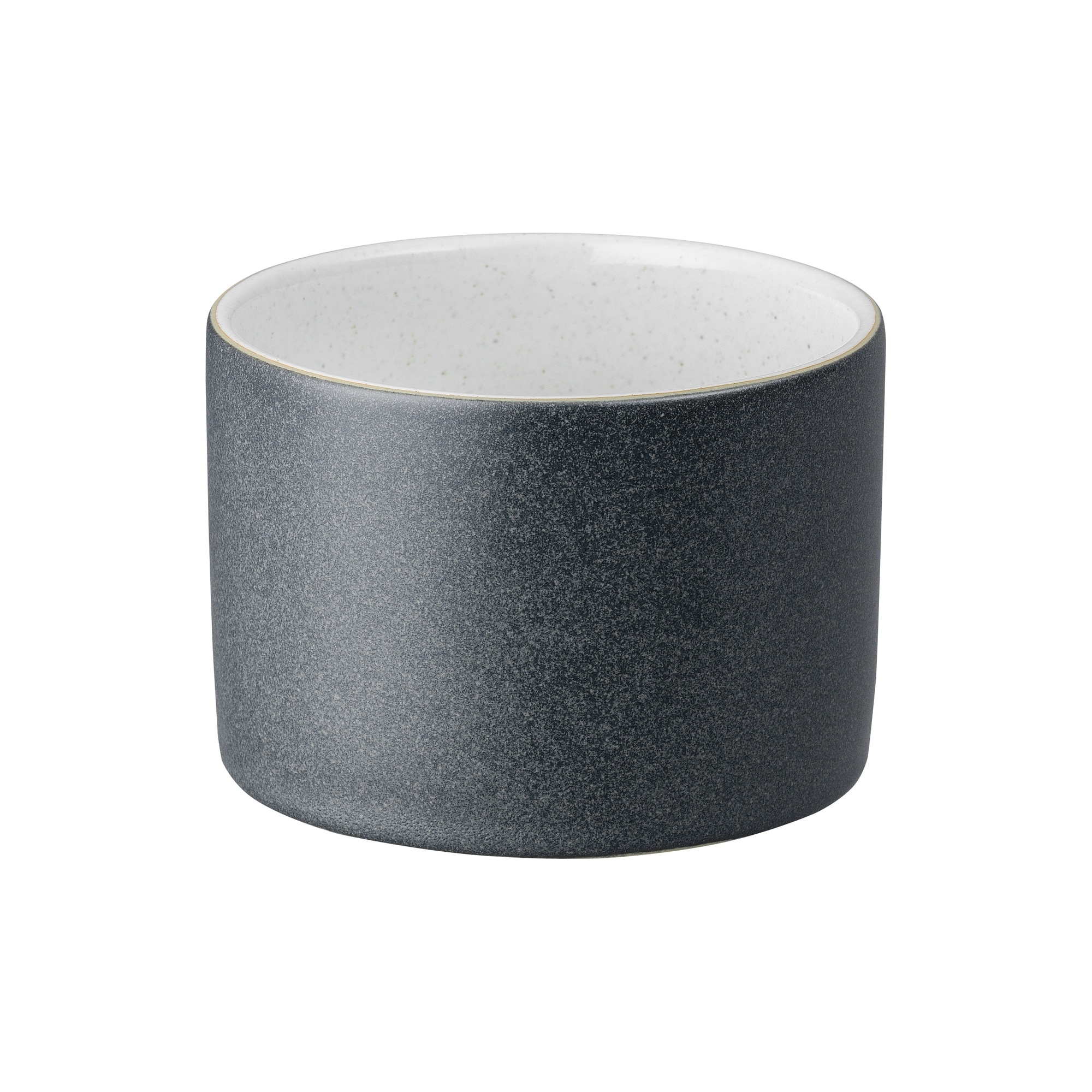 Product photograph of Impression Charcoal Blue Small Round Pot from Denby Retail Ltd